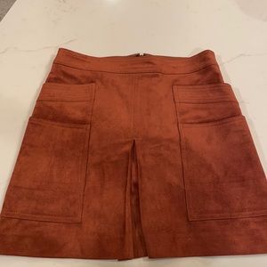 BCBG suede skirt
